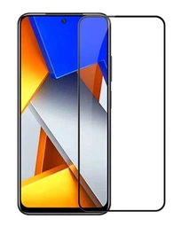 Захисне скло LUX для Poco M4 Pro Full Сover чорний 0,3 мм в упаковці фото від покупців 3