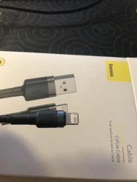 Кабель Baseus Cafule Cable Lightning – USB 1.0 м 2 A Red/Black (CALKLF-B19) фото от покупателей 12