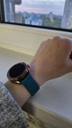 Силіконовий ремінець BeCover для Samsung Galaxy (20mm)/Watch 5/ Watch 4 40/44mm/Watch 4 Classic 42mm/Watch Active/Active 2 40/44mm/Watch 3 41mm/Gear S2/Classic/Gear Sport Blue-Horizon (BC_706179) фото від покупців 8