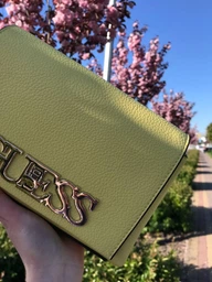 Сумка жіноча Guess Uptown Chic Mini 563 Жовта (H2000029597893) фото від покупців 1