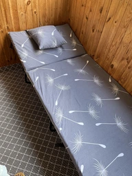 Раскладушка Premium Lux с мягким матрасом 6см + подушка. Раскладная кровать фото от покупателей 2