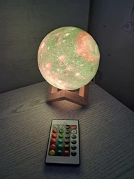 Нічник настільний LED RGB 3D Galaxy 12 см з пультом та акумулятором фото від покупців 13