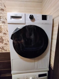 Сушильна машина Beko, тепловий насос, 7кг, A++, 51см, дисплей, білий (DF7412PB)