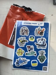 Патріотичні наліпки Стікерпак Sticker pack 1 UA (формат А5)