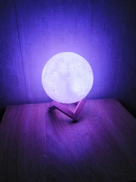 Настольный светильник Луна Moon Night Light 15 см с пультом 16 цветов / детский ночник