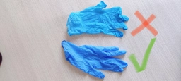 Одноразові рукавиці MedTouch нітрилові без пудри Розмір L 100 шт. Сині (4820226661092/Н325913) фото від покупців 11