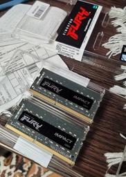 ОЗП Kingston Fury Impact DDR4 SO-DIMM 2x8GB 3200 MHz (KF432S20IBK2/16)