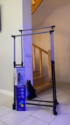 Телескопическая стойка-вешалка для одежды и обуви Double Pole Clothes Horse (000024646B33) фото от покупателей 1