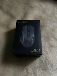 Беспроводная Игровая E-YOOSO X-11 Pro Черная Мышь с подсветкой и аккумулятором, PAW3104 8000 DPI, 1000mAh, RGB, 1000Hz фото от покупателей 9