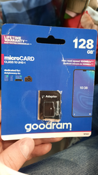 Карта памяти Goodram microSDXC 128GB UHS-I class 10 + adapter (M1AA-1280R12) фото от покупателей 4