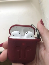 Чехол 2Е для Apple AirPods Pure Color Silicone Imprint 1.5 мм Fuchsia (2E-AIR-PODS-IBSI-1.5-FK) фото от покупателей 1