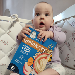 Дитяча молочна каша Gerber Вівсяно-пшенична Яблуко-Морква для дітей із 6 місяців 240 г (7613287944528) фото від покупців 10