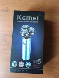 Чоловіча акумуляторна електробритва Kemei KM-507 для вологого і сухого гоління з трьома плаваючими головками фото від покупців 15