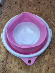 Dедро силіконове туристичне складане Collapsible Bucket Складене силіконове відро 1 0 літрів Помаранчеве фото від покупців 2