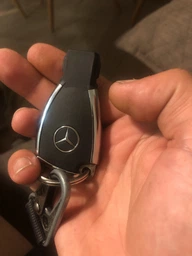 Корпус смарт ключа Mercedes премиум качества с боковыми металлическими вставками на три кнопки (235-7542)