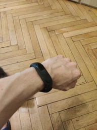 Ремешок нейлоновый MRK для фитнес браслета Xiaomi Mi Band 7/6/5/4/3 Черный+dark blue (mrk6388) фото от покупателей 13
