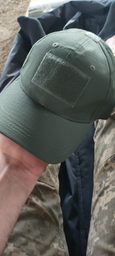 Кепка ЗСУ армійська тактична камуфляж бейсболка олія з липучкою під шеврон шапка 1шт фото від покупців 1