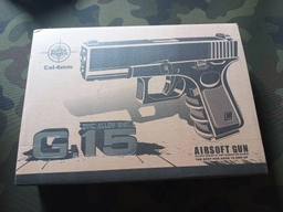 Страйкбольний пістолет Glock 17 Galaxy G15 метал чорний