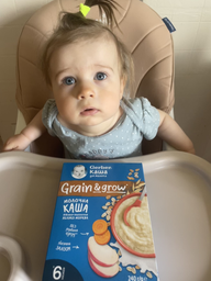 Дитяча молочна каша Gerber Вівсяно-пшенична Яблуко-Морква для дітей із 6 місяців 240 г (7613287944528)