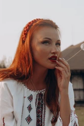 Обруч для волосся / обідок для голови Okl калина червона 26 фото від покупців 2