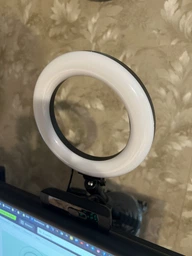 Кольцевая USB LED лампа Puluz PU392 6.2" + настольное крепление 18-28 см