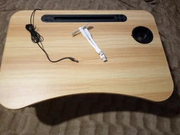 Столик для ноутбука DYXON Transformix 2 USB LED Fan white apple фото от покупателей 4
