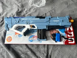 Электрический водяной пистолет Combat Water Gun, голубой, игрушка для детей, автоматический бластер