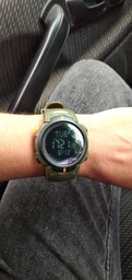 Часы наручные 1231BK SKMEI с подсветкой, ARMY GREEN-BLACK, Compass
