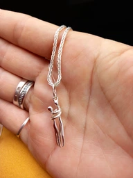 Круглая женская серебряная цепочка колосок Zlato длина 50 см к-40/50
