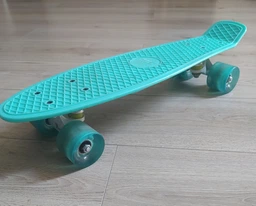 Пенни борд скейт Jenix Penny Board 22" Синий со светящимися колесами фото от покупателей 3