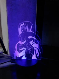3D ночник CREATIVE подарочная ночная LED лампа светодиодный светильник Итачи 7 цветов на батарейках из акрила для дома спальни детской оригинальный интерьерный декор романтический подарок девушке жене