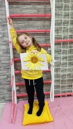 Детский домашний спортивный комплекс Комби TrioEnotov бело-розовый базовый комплект
