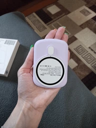 УМБ магнітний павербанк бездротове зарядне MagSafe Power Bank Battery Pack 5000mAh 20W Pink (10100) фото від покупців 10