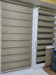 Ролета день ночь TyulPan Бамбук 35x170 см Коричневый фото от покупателей 2