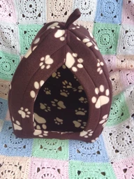 Мягкий домик для собак и кошек Pet Toys Hut 27х27 см Синий фото от покупателей 9