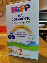 Детская сухая гипоаллергенная молочная смесь HiPP НА Combiotic 2 с 6 месяцев 350 г (9062300138143)