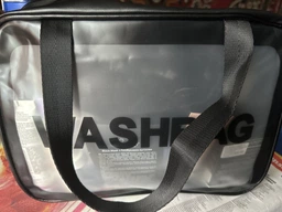 Сумка для ванных принадлежностей WASHBAG, Черная фото от покупателей 2