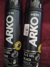 Гель для гоління ARKO Black 2 в 1 200 мл (8690506486341)