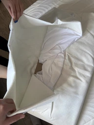 Наматрасник U-tek Cotton Premium Health Care Непромокаемый с резинкой по периметру 160х200 см (COTPRF160200) фото от покупателей 14