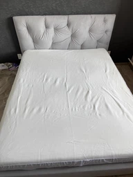 Наматрасник U-tek Cotton Premium Health Care Непромокаемый с резинкой по периметру 160х200 см (COTPRF160200) фото от покупателей 12