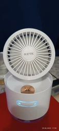 Вентилятор с увлажнением аккумуляторный RZTK Multi Fan White