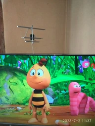 Антена для Т2 Кімнатна Покращена з TV-кабелем фото від покупців 1