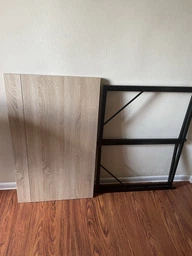Стіл розкладний Моріс Ferrum-decor 750x1000x600 Чорний метал ДСП Дуб Сонома 16 мм (FRD-104672) фото від покупців 2