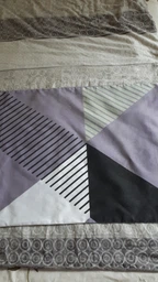 Комплект постельного белья Zastelli евро 200х220 см Geometric серая бязь (2100000280414) фото от покупателей 6