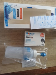 Набір проти застуди SinuSalt Пляшка для промивання носа та пакети №26 (8470001859693) фото від покупців 2