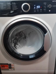 Стиральная машина Whirlpool фронтальная, 6кг, 1200, A+++, 43см, дисплей, инвертор, люк черный, белый (WRBSB6228BUA)