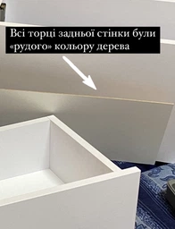 Підвісний туалетний стіл Moreli T-226 з двома висувними шухлядами Венге темний фото від покупців 5