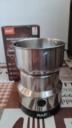 Кофемолка электрическая RAF 300W для кофе и специй, зерна, орехов, семян, трав меттал фото от покупателей 5