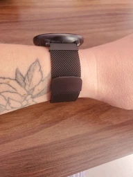 Ремінець міланська петля 20мм універсальний Milanese loop для смарт-годинника Браслет Чорний BeWatch (1010201) фото від покупців 3