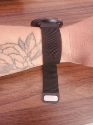 Ремінець міланська петля 20мм універсальний Milanese loop для смарт-годинника Браслет Чорний BeWatch (1010201) фото від покупців 2
